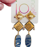 French Coastal Romantic Dangle Earrings