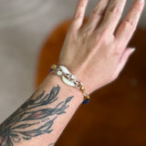 Western Braided Leather Charm Bracelet