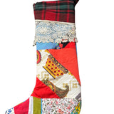 Repurposed Vintage Quilt Patchwork Stocking