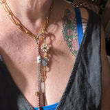 Eclectic Lariat Charm Necklace