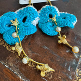 Floral Shabby Chic Dangle Earrings