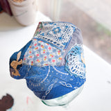 Western Boho Repurposed Shabby Chic Vintage Bandana Head Scarf