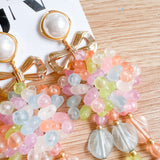 Pastel Statement Dangle Earrings