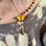 Whimsical Butterfly Charm Y Necklace