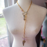 Whimsical Lariat Charm Necklace