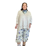 Boho Floral Cropped Bloomers, Lounge Pants