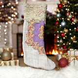 Repurposed Vintage Quilt Patchwork Stocking