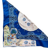 One of a Kind Vintage Patchwork Bandana Scarf | Shabby Chic Head Scarf | Upcycled Boho Neckerchief