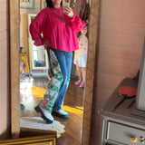Custom Upcycled Denim Patchworked Panel Leg Jeans, Jean Overalls