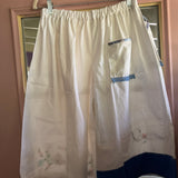 Oversized Floral Embroidered Appliqué Capri Pants| Bloomers