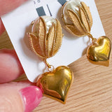 Twin Flame Heart Earrings