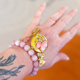 Locket Charm Bracelet with Gemstones