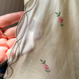 Pink Floral Embroidered Sleeveless Top