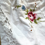 Repurposed Vintage Floral Embroidered Market Top- Handle Handbag