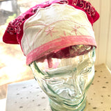 One of a Kind Vintage Patchwork Bandana Scarf | Shabby Chic Head Scarf | Upcycled Boho Neckerchief