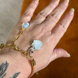 Western Braided Leather Charm Bracelet