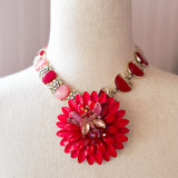 Americana Repurposed Vintage Statement Necklace