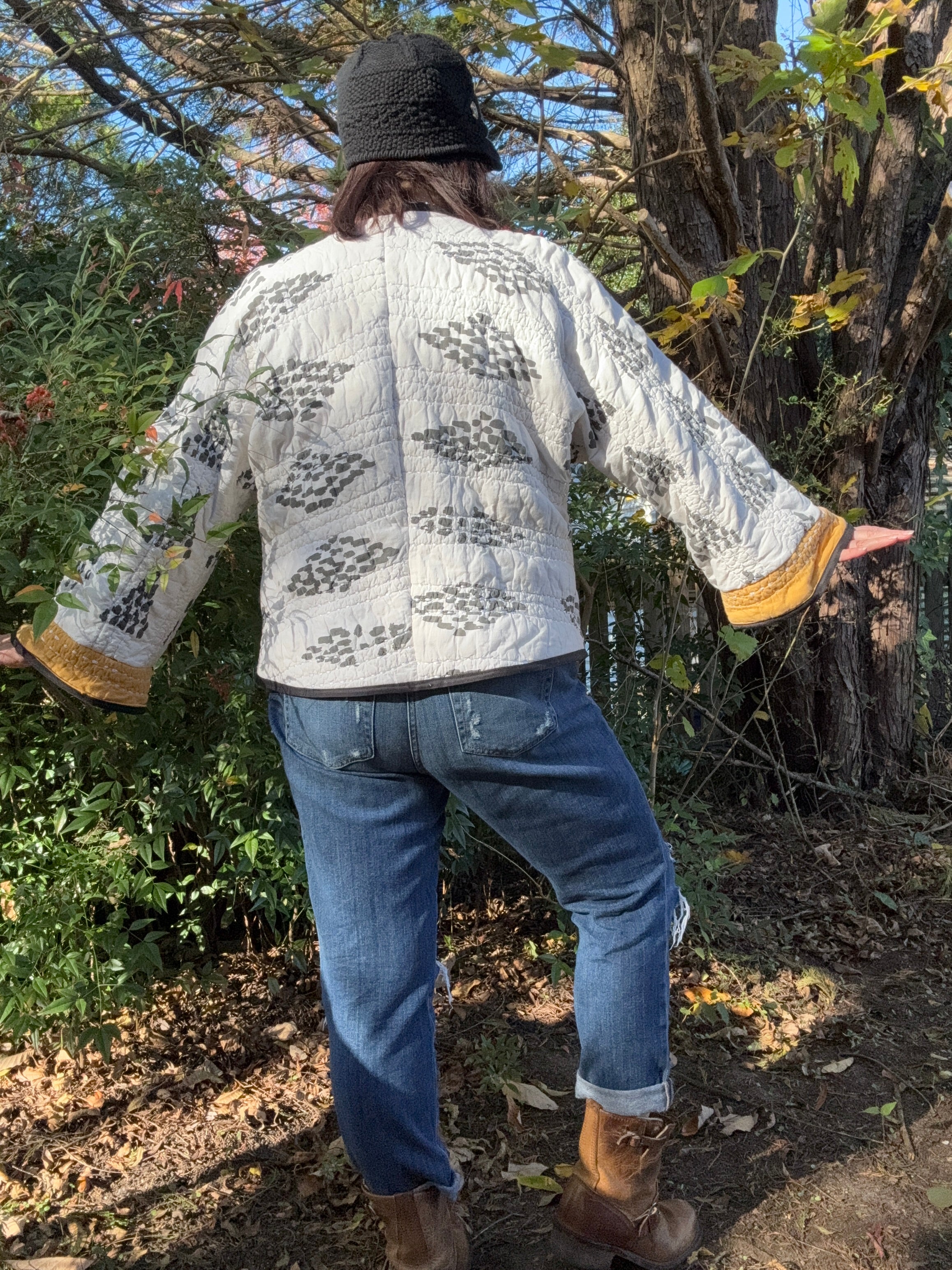 Boho Quilt Chore Coat