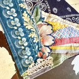 Western Boho Repurposed Shabby Chic Vintage Bandana Head Scarf