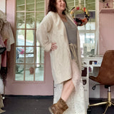 Boho Lace Side Split Lounge Pants/ Beach Cover Up