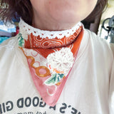 Sustainable Boho Repurposed Vintage Bandana Head Scarf