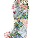 Repurposed Vintage Quilt Patchwork Stocking