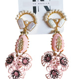 Patience Pink Statement Earrings