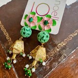 Floral Whimsical Dangle Earrings