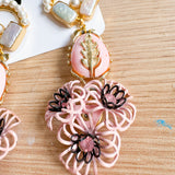 Patience Pink Statement Earrings