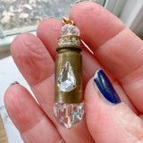 Repurposed Spent Bullet Casing Gold Necklace