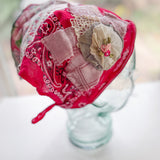 Western Boho Repurposed Shabby Chic Vintage Bandana Head Scarf