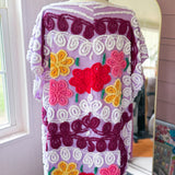 Boho Purple Peacock Chenille Boho Tunic