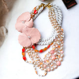 Tropics Repurposed Vintage Statement Necklace