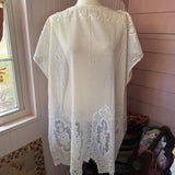 Romantic Vintage Lace Tunic Cover Up | Sustainable Slow Fashion Tunic