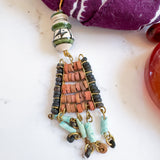 OOAK Boho Bandana Charm Necklace