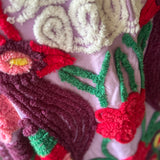 Boho Purple Peacock Chenille Boho Kimono Duster