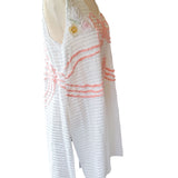 Boho Pastel Floral Bow Sleeveless Tunic