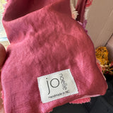 Repurposed Pink Floral Vintage Chenille Patchwork Scarf