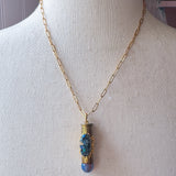 Repurposed Spent Bullet Casing Gold Necklace