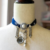 OOAK Boho Bandana Charm Necklace