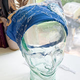 Western Boho Repurposed Shabby Chic Vintage Bandana Head Scarf