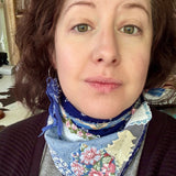 Western Boho Repurposed Shabby Chic Vintage Bandana Head Scarf