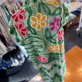 Boho Floral Chenille Kimono Duster