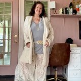 Boho Lace Side Split Lounge Pants/ Beach Cover Up