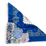 One of a Kind Vintage Patchwork Bandana Scarf | Shabby Chic Head Scarf | Upcycled Boho Neckerchief