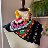 Granny Square Blanket Scarf Collar