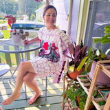 Boho Purple Peacock Chenille Boho Tunic