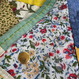 ‘60’s Fabric Patchwork Snap Front Scarf