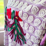 Boho Purple Peacock Chenille Boho Tunic