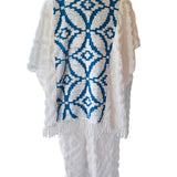 Boho MCM Peasant Blouse, Short Sleeved Top